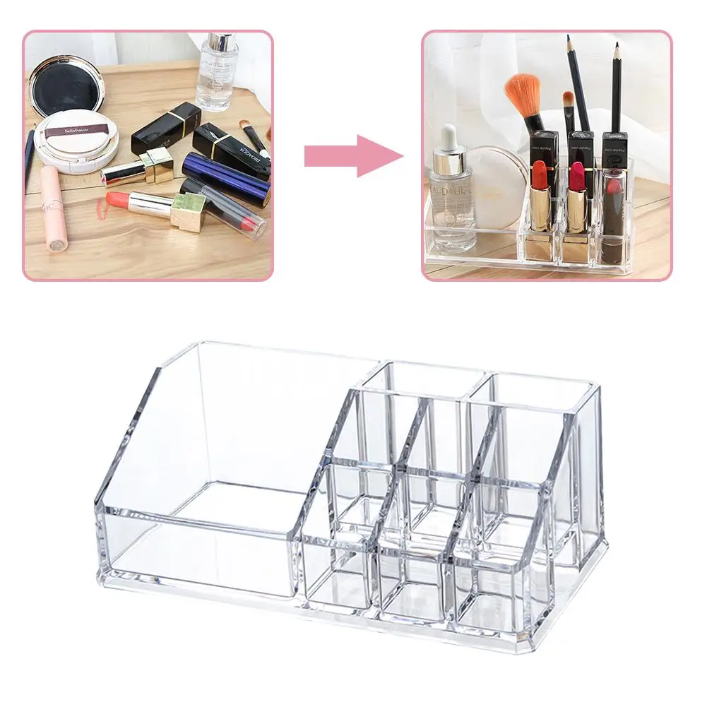 Прозрачный акрил с многослойным покрытием lade cosmetische opbergdoos Настольный creatieve sieraden