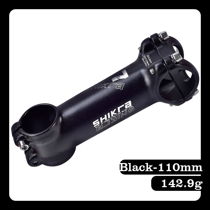 Black 110mm MTB XC AM велосипедный вынос руля 31,8 мм* 45/55/65/70/80/90/100/110 мм 7 градусов Горный Дорожный велосипед стволовых Запчасти для велосипедов - Цвет: Black 110mm