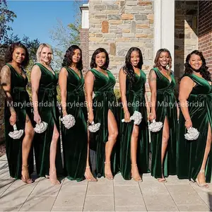dark green bridesmaid
