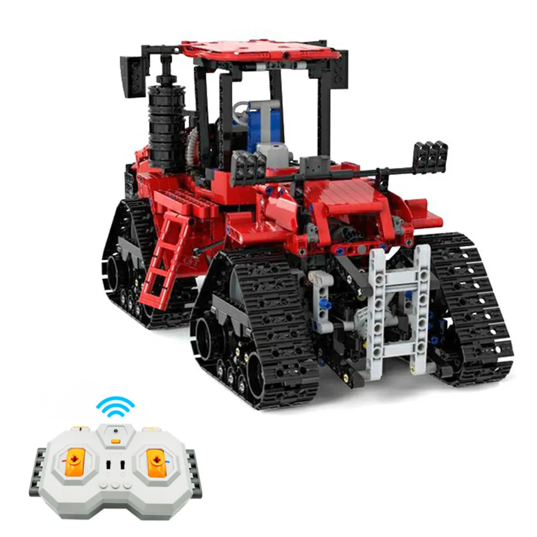 US $142.74 1566Pcs Dynamic Version 117 RC Farm Tractor Bricks DIY Building Blocks Kit Kids Educational Toy Gifts Remote Control Version