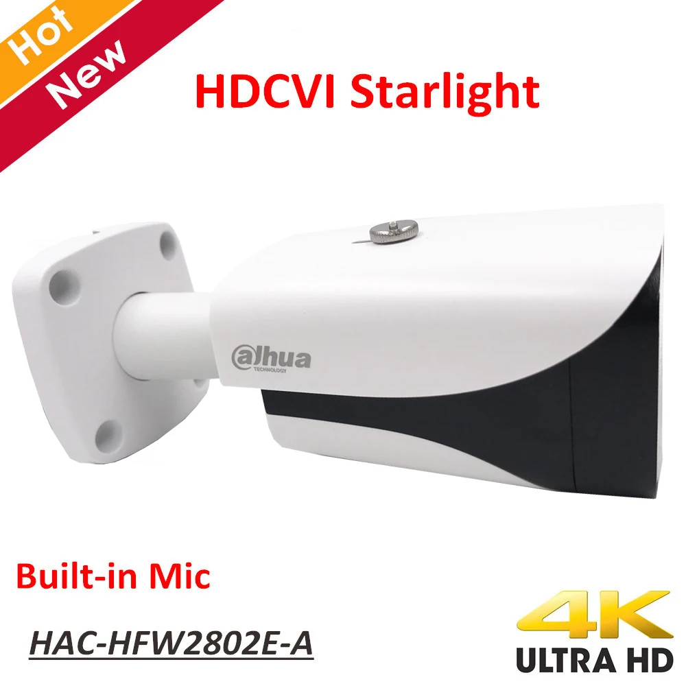 Новая умная купольная инфракрасная камера Dahua 4K Starlight HDCVI видео разрешение 8 Мп