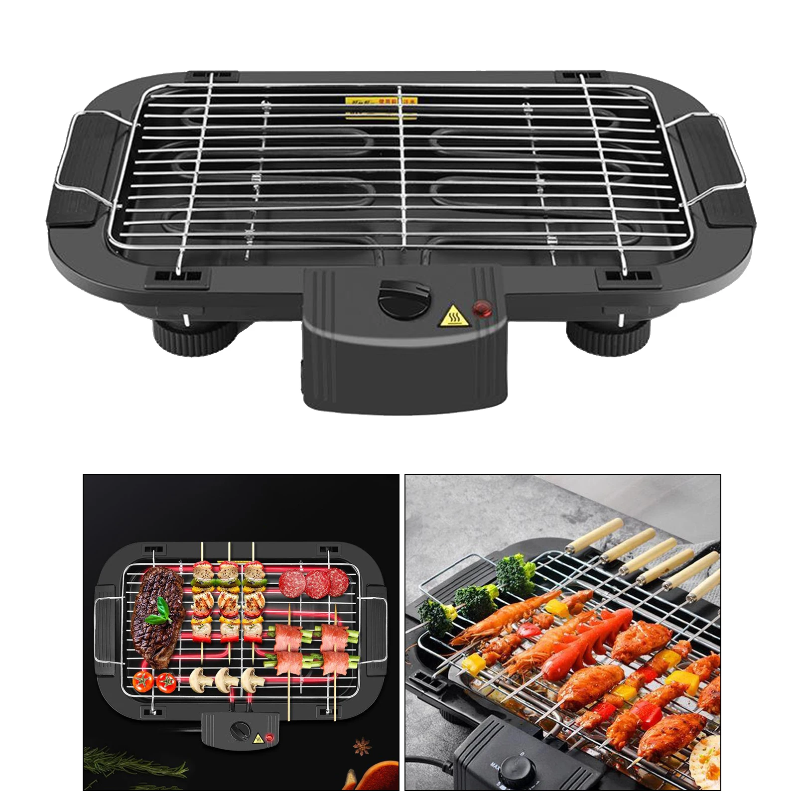 Electric Table Top Grill BBQ Barbecue Garden Camping Cooking Indoor 1300W