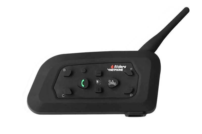 Vnetphone V6 мотоцикл Bluetooth 1200 м шлем домофон полный дуплекс для 6 райдеров BT беспроводной motocicleta переговорные гарнитуры