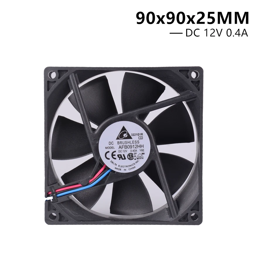 Новинка Delta AFB0912HH 9025 9225 90 мм 9 см 90x90x25 вентилятор охлаждения с двумя