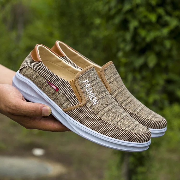 

MEN'S SHOES Korean-style Trend Students Canvas Shoes a Pedal Lazy Old Beijing Cloth Shoes Students Flat Breathable Sneakers