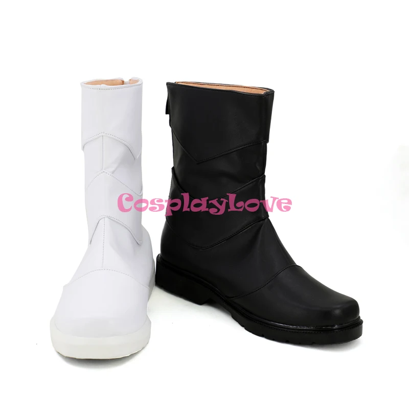Masked Rider Kamen Rider Double Fangjoker White Black Cosplay Long Boots Leather Shoes Custom Made for Unisex CosplayLove (3)