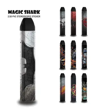 

Magic Shark Phoenix Skull Batman Super Man Flash Man 2.5D Stereo Case Cover Skin Sticker Film for Uwell Caliburn