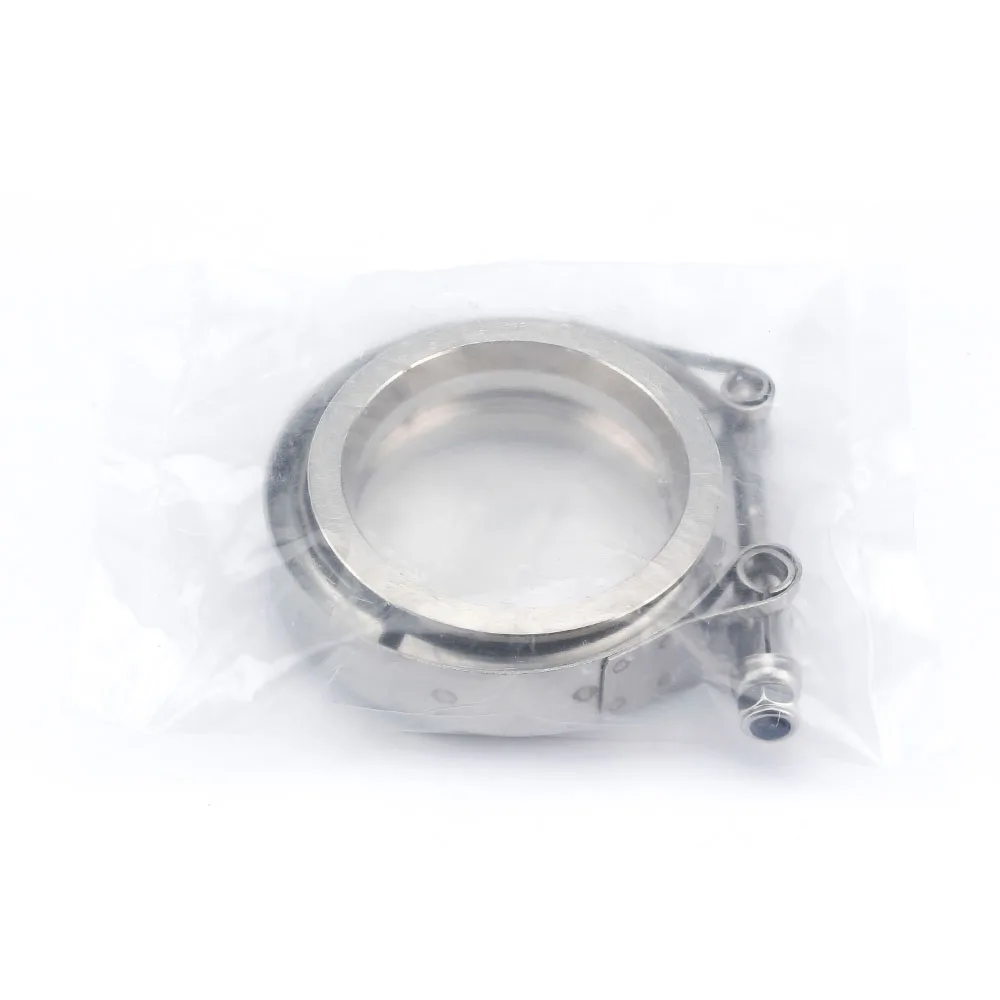 Godimg fascette scarico V band 2,5 pollici,63.5mm morsetto v band in acciaio inox con bullone a T,con vite M8, per tubo di scarico turbo auto e moto