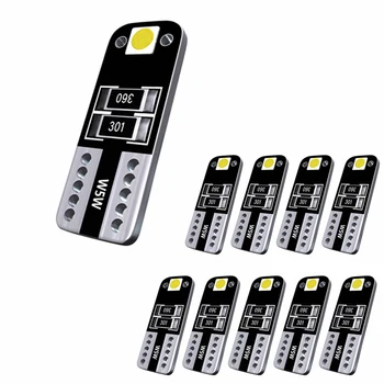 

KRADA 10PCS W5W T10 LED Canbus Bulb For A3 8V A4 B9 A5 A6 A7 A8 Q2 Q3 Q5 Q7 Q8 Error Free Car Interior Dome Light Reading Lights