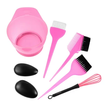 

Hair Coloring Tool Set Salon Tint Brush Comb Mixing Kit Reusable Hairdressing Styling Accessories Earmuffs DIY Professional Bowl