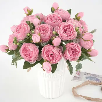 

Home Decoration Simulation Rose Bouquet Korean Small 5 Gift Day Artificial Decoration Roses Party Bouquet Valentine's Weddi C4A9