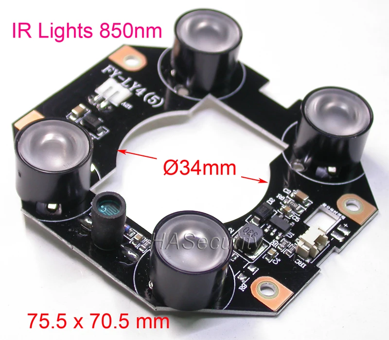 Infrared 850nm Lights 4x Spot Lights LED for security camera night vision
