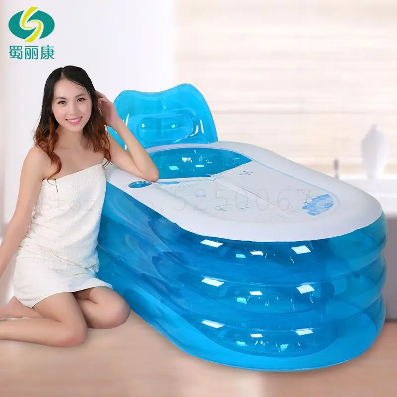 Надувная ванна одиночная для взрослых Складная Ванна глубокая замачиваемая