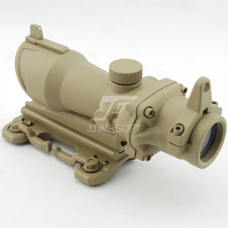 JJ Airsoft ACOG Style 4x32 с креплением QD (черный/коричневый) Бесплатная доставка