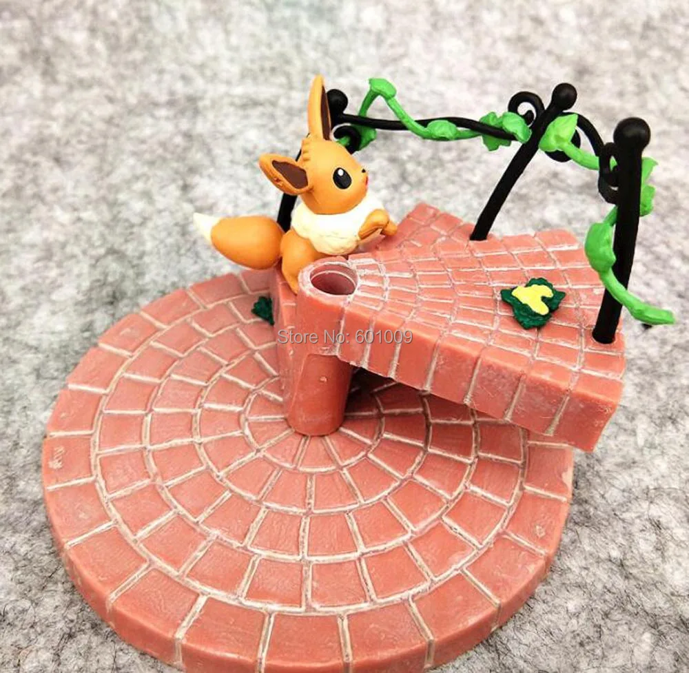 EMS 30/лот 6 шт. Пикачу Espeon Rowlet Pichu Clefairy Eevee Piplup 4-6 см спиральная лестница ПВХ фигурка модель игрушки