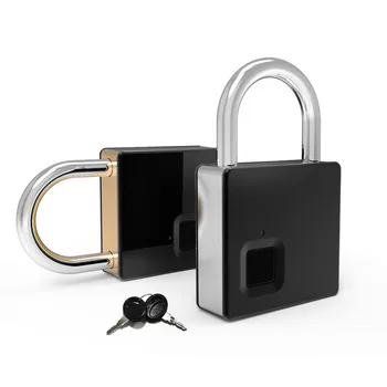 

IP65 Waterproof Anti-Theft Security Padlock Smart Inteligen Lock Key Fingerprint Lock Door Luggage Case Lock with Key & Cable