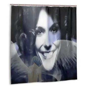 

Karen Carpenter Shower Curtain with Hooks bathroom Waterproof Polyester Fabric