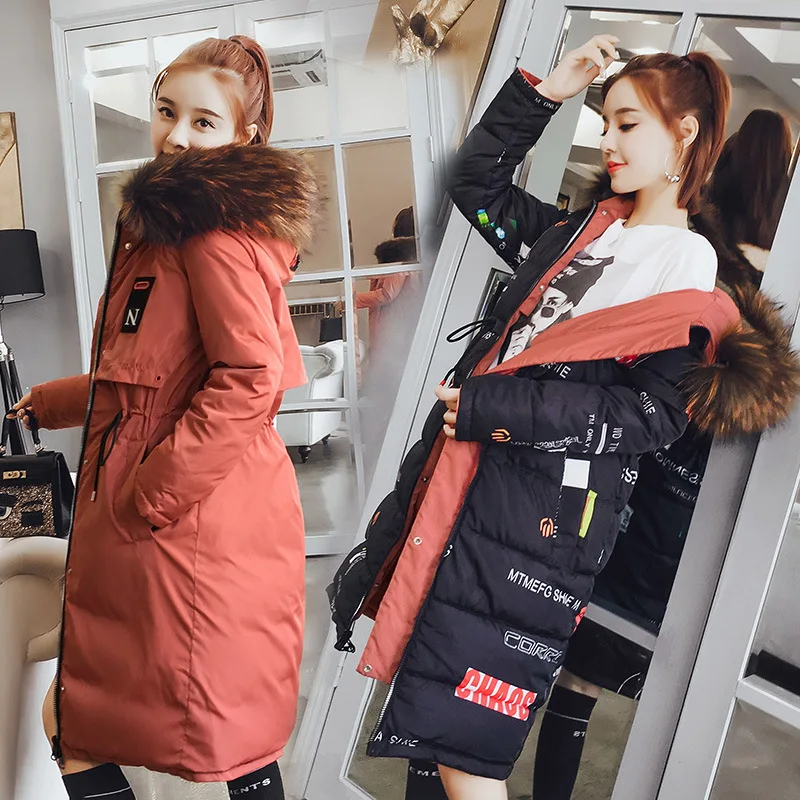 

Winter New Style a Clothing Double Purpose Mid-length down Jacket Cotton-padded Clothes Women's Korean-style Fashion Large Size