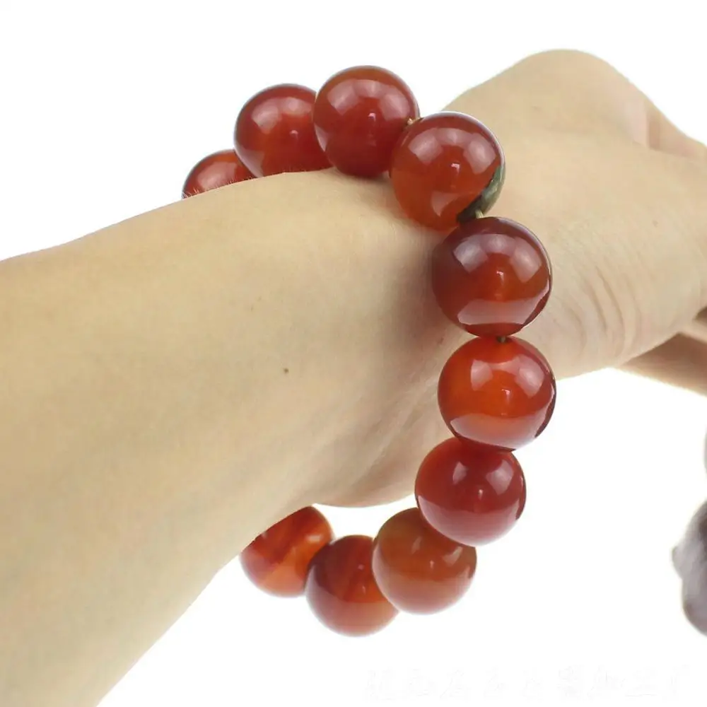 Natural Red Agate Bracelets Vintage Old Agate Mine Timber Wrapping Bracelet Wholesale