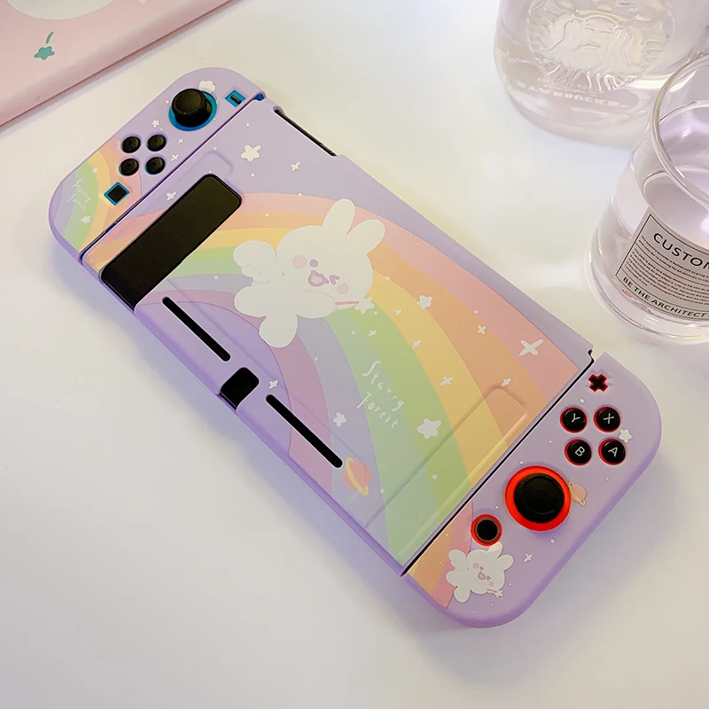 Starry Forest Rainbow Bunny Kawaii Soft Shell Switch Case - 24 - Kawaii Mix