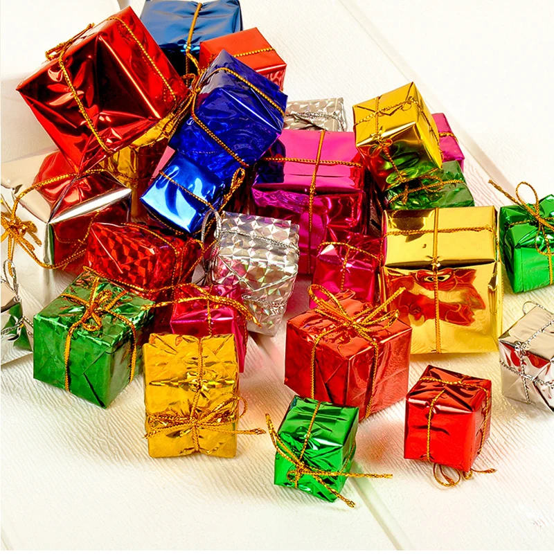 

Christmas Foam Colorful Gift Package Decoration Creative Christmas Tree Pendant Ornament Christmas Party Decoration for Home