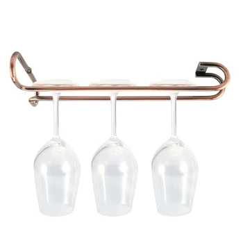 

Hanging Wine Glass Cup Rack Holder Shelf For Kitchen Living Room Display Stand Shelf Stemware Home Bar Pub Holder