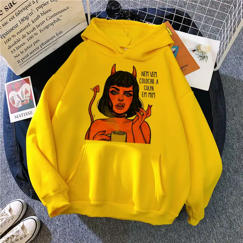 Print pullover hoodie Outlet