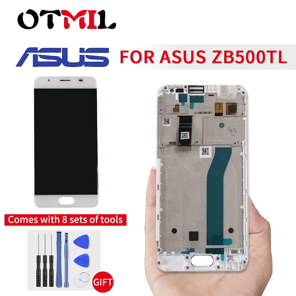5 0 &quotоригинал для asus ZenFone Peg 4A ZB500TL ЖК-дисплей сенсорный экран дигитайзер с рамкой
