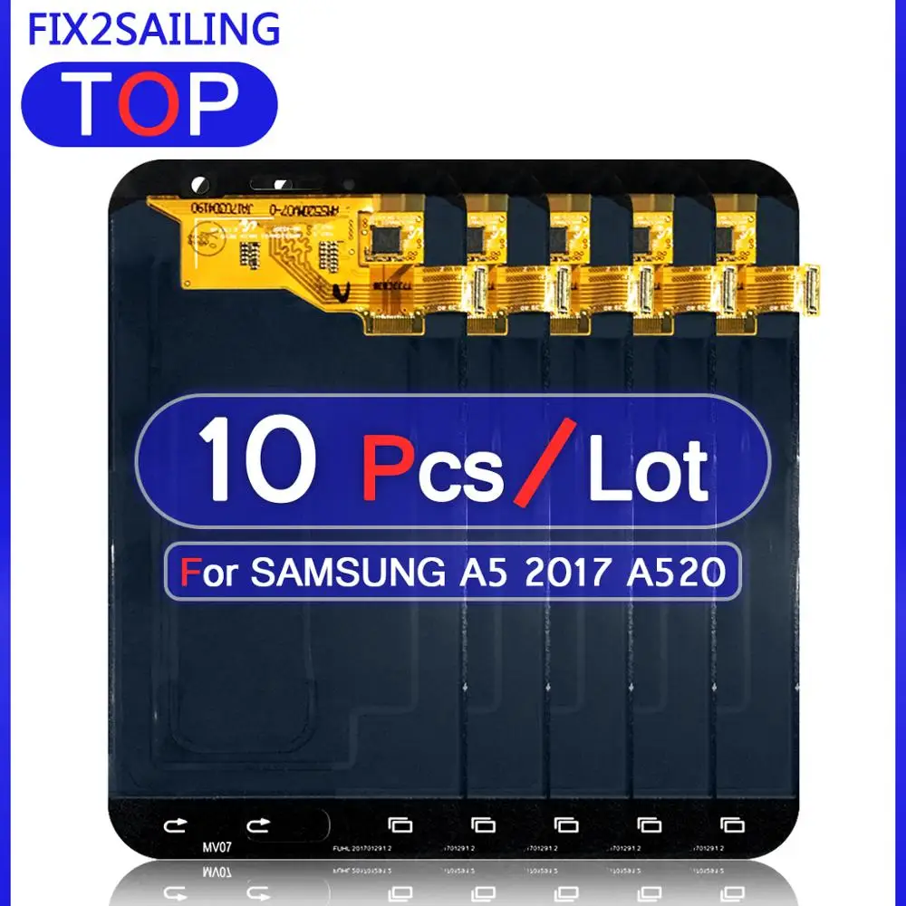 10 шт. дисплей для samsung Galaxy A5 2017 a520f SM-A520F A520 ЖК-дисплей сенсорный экран дигитайзер