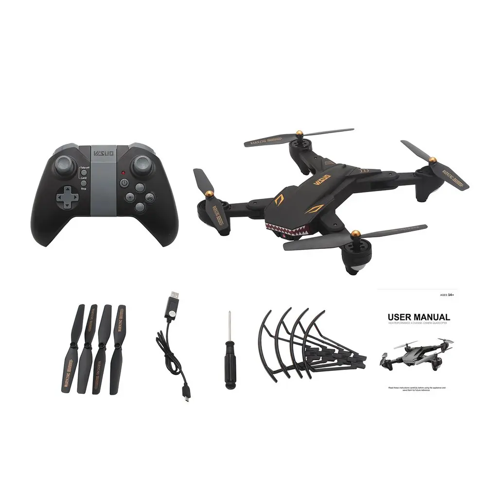 VISUO XS809S RC Дрон игрушки с Wi-Fi FPV широкоугольный 720P камера высота держать складной