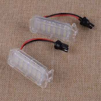 

CITALL No Error LED 3528 SMD Number License Plate Light Assembly Lamp Lights Replacement Fit for Jaguar XF X250 XJ X351