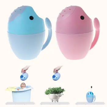 

Baby Shower Cup Bath Spoon Cartoon Toys Newborn Kids Children Infant Bathroom Bathtub Shampoo Cups Head Hair Washing Spoons