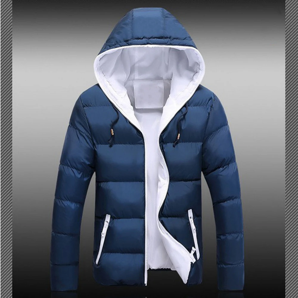 CYSINCOS мужские куртки зимняя повседневная верхняя одежда ветровка Jaqueta Masculino приталенная модная верхняя одежда с капюшоном для мужчин размера плюс
