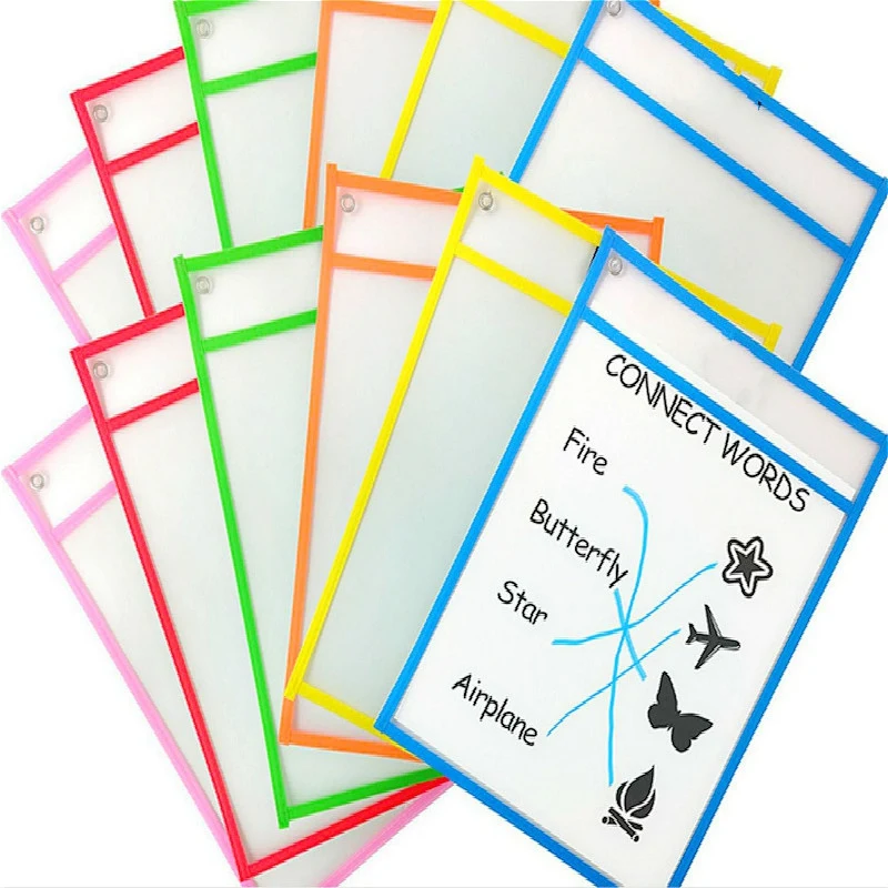 5 лотов (5 + 5) игрушки-головоломки можно повторно использовать с ПВХ прозрачной сухой кистью мешок для письма домашних животных сухая