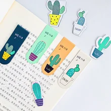 

1 Set Fresh Cactus Sakura Unicorn Magnetic Bookmarks Books Marker of Page Student Stationery School Office Supply