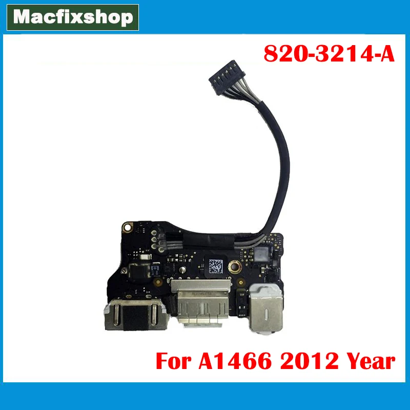 Scheda Audio Originale A1466 Dc-In Jack Di Alimentazione 2012 820-3214-A Per Macbook Air 13 Pollici A1466 I/O Usb Dc-In Jack Board Md231 Md232