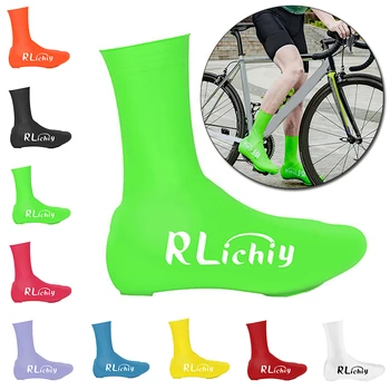 

RLichiy 1 Pair Bike Bicycle Cycling Shoe Silicone Covers Waterproof Windproof Warm Outdoor Rainproof Thermal Shoe Cover