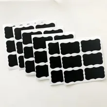 Blackboard Stickers Carved Small Label a Set of = 36 PCs Foreign Trade Hot Selling Polygon Size 5X3.5 Cm