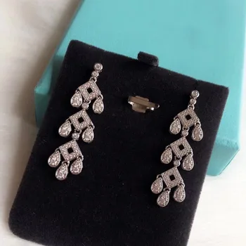 

Brands Pure 925 Silver Fashion Jewelery Woman Drop Flower Earrings Geisha Dream Party High Quality Silver Water Drop Jewelry