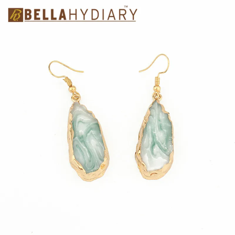 Bijoux, розовые шикарные серьги из смолы с друзами, длинные висячие серьги для женщин, ювелирное изделие, массивные Подарки для женщин, аксессуары Brinco
