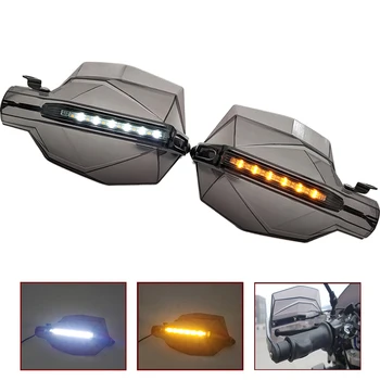 

For Kawasaki ZX9R ZXR400 ZZR600 ZX10R ZX12R ZX6R ZX14R Motorcycle Hand Guards Motocross Handguards with Turn Signal Light