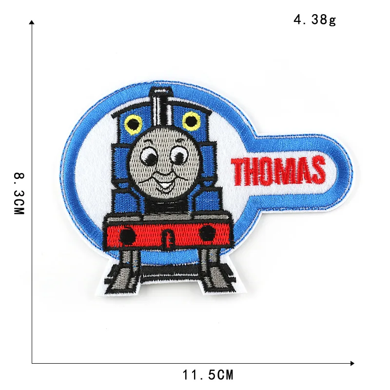 Мультфильм Аниме поезд патч на железной пластыре для одежды DIY полосы железные Пластыри для одежды Аппликации на крутой футболке стикер@ CC - Цвет: 1-PCS-CC-1