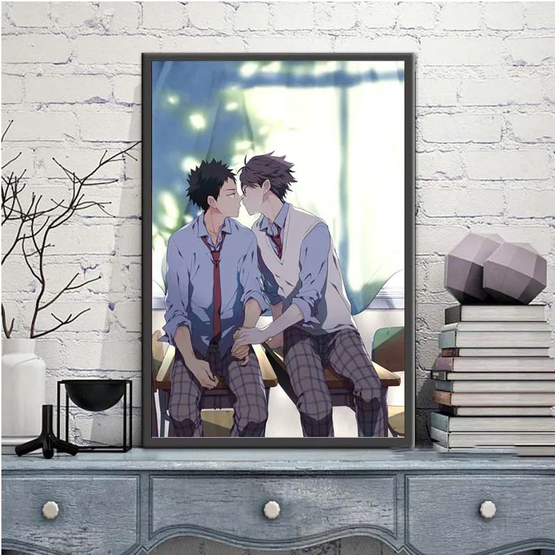 Скандинавский холст HD печать настенное искусство Haikyuu Yaoi Kei Shoyo X Tobio аниме плакат