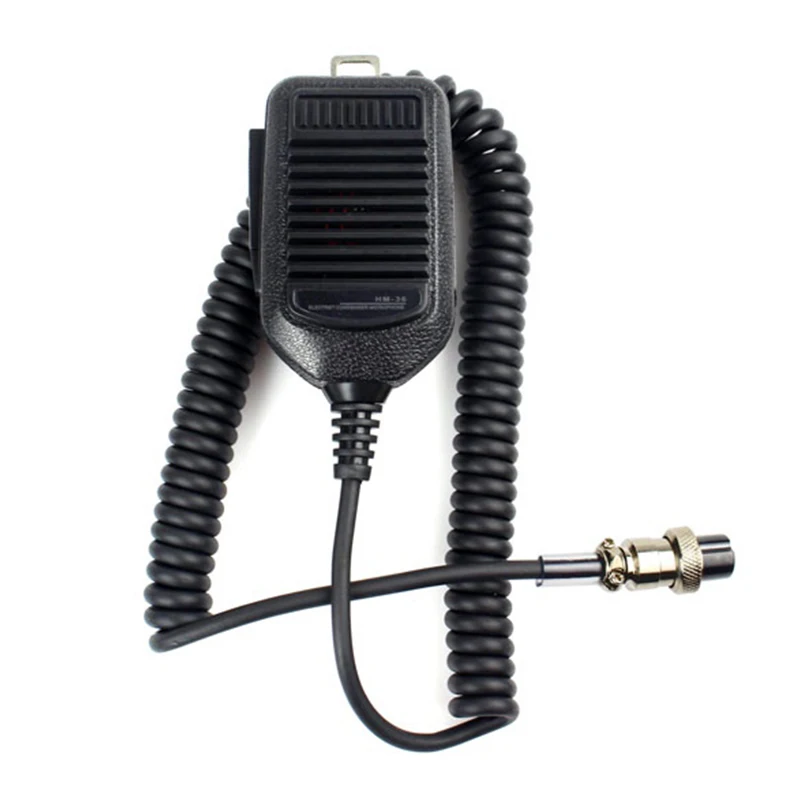 8 Pin HM-36 микрофон для ICOM HM36 IC-718 IC-775 IC-7200 IC-7600 IC-25 IC-28 IC-38 автомобиль радио Мобильный иди и болтай Walkie Talkie - Цвет: Черный