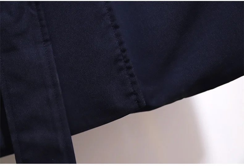 XXL~ 6XL БОЛЬШОЙ британский модный Тренч с поясом воротник с лацканами осеннее женское приталенное пальто синий красный двубортный топ B690