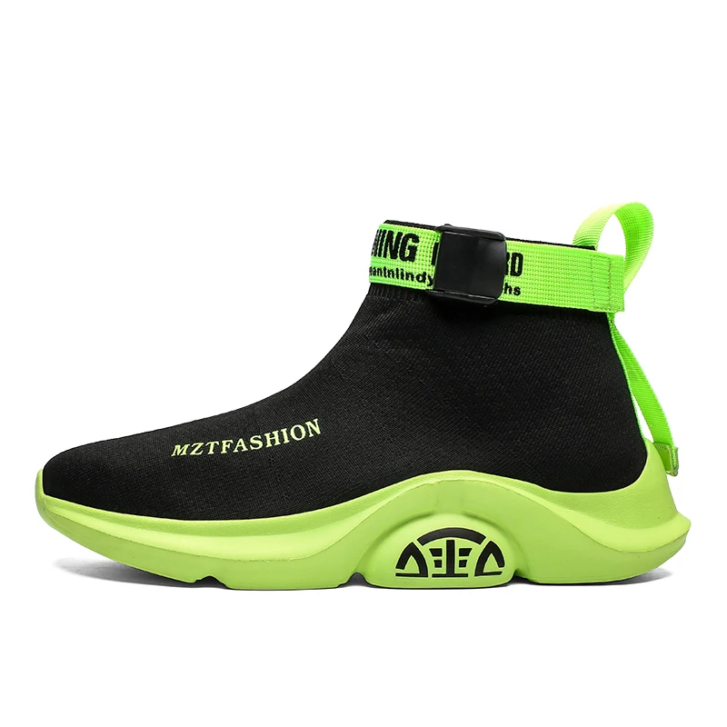 Men Sneakers High Top Socks Shoes Breathable Casual Slip On Basket Homme Platform Sneakers Men Shoes Male Footwears zapatillas