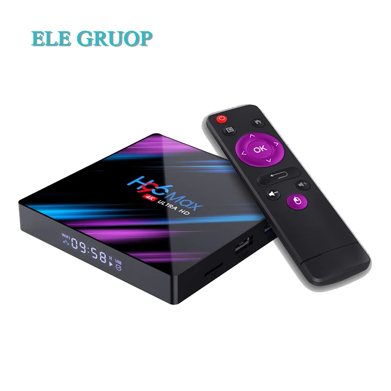 

20pcs/lot DHL free Android 9.0 Smart TV Box H96 MAX Set Top Box RK3318 Quad Core BT WiFi HD 4K Media Player 2G/4G 16G/32G/64G