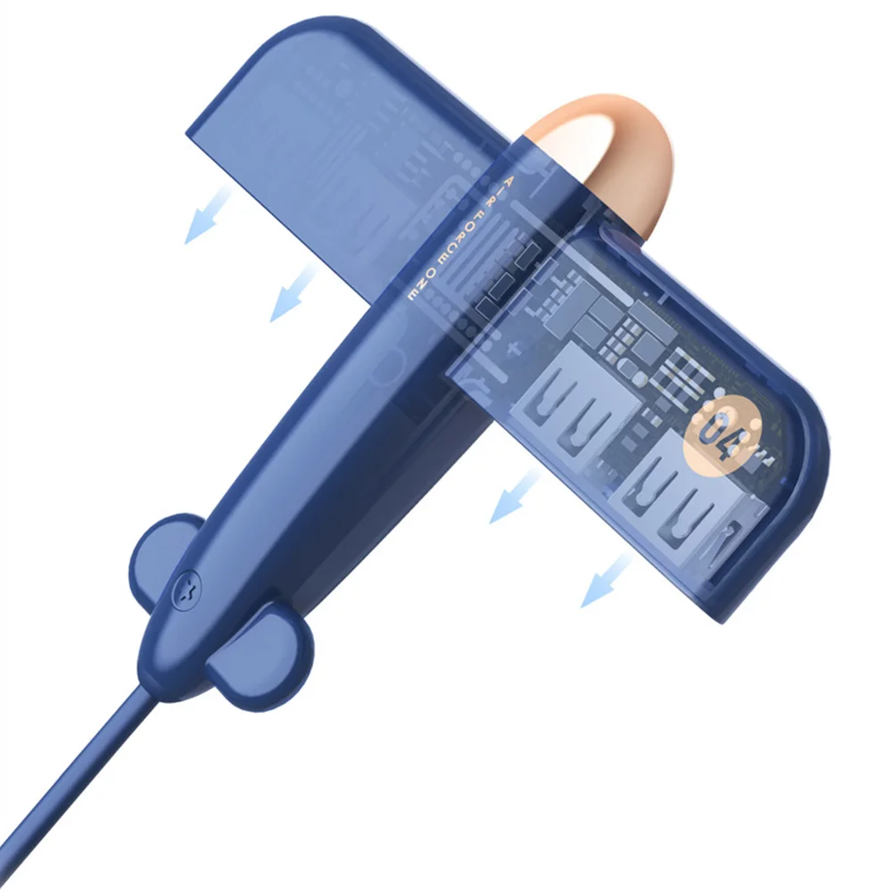 FLOVEME 4 порта usb-хаб адаптер Мульти USB для ПК ноутбука аксессуары USB разветвитель 2,0 концентратор реактивный истребитель USB расширитель истребитель Зеро - Цвет: Синий