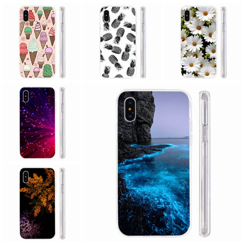 

Case For iPhone 6 6s 7 8 Plus x xs xr max 11pro max Silicone Soft sdesign TPU landscape Funny Covers 9
