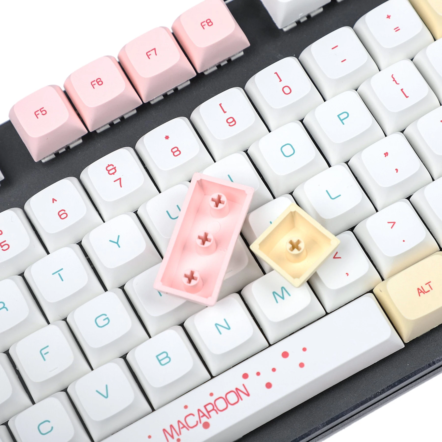 pbt gk61 keycaps para teclado mecânico 104